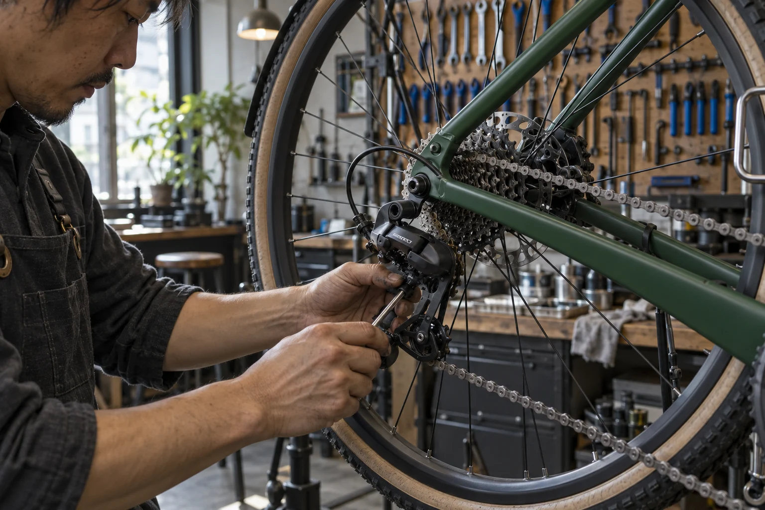 自転車修理向けサンプルデザインのイメージ