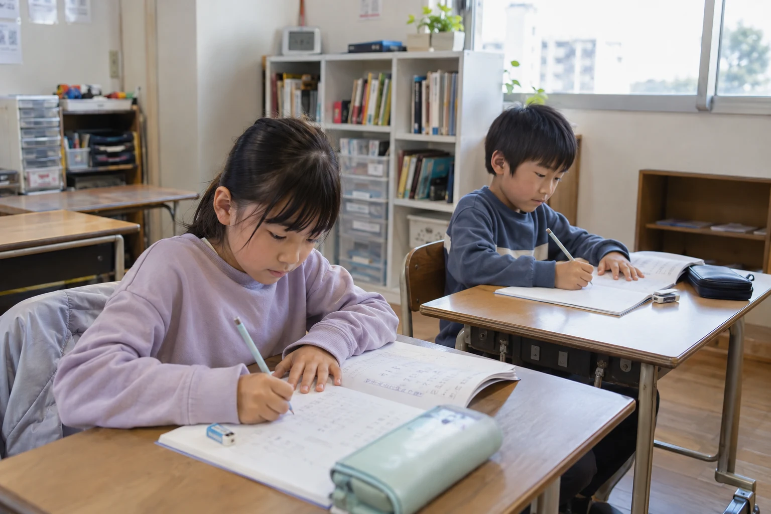 宿題と学びのサンプル用の生成画像